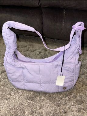 Westbronco Women’s Lavender Quilted Shoulder Bag